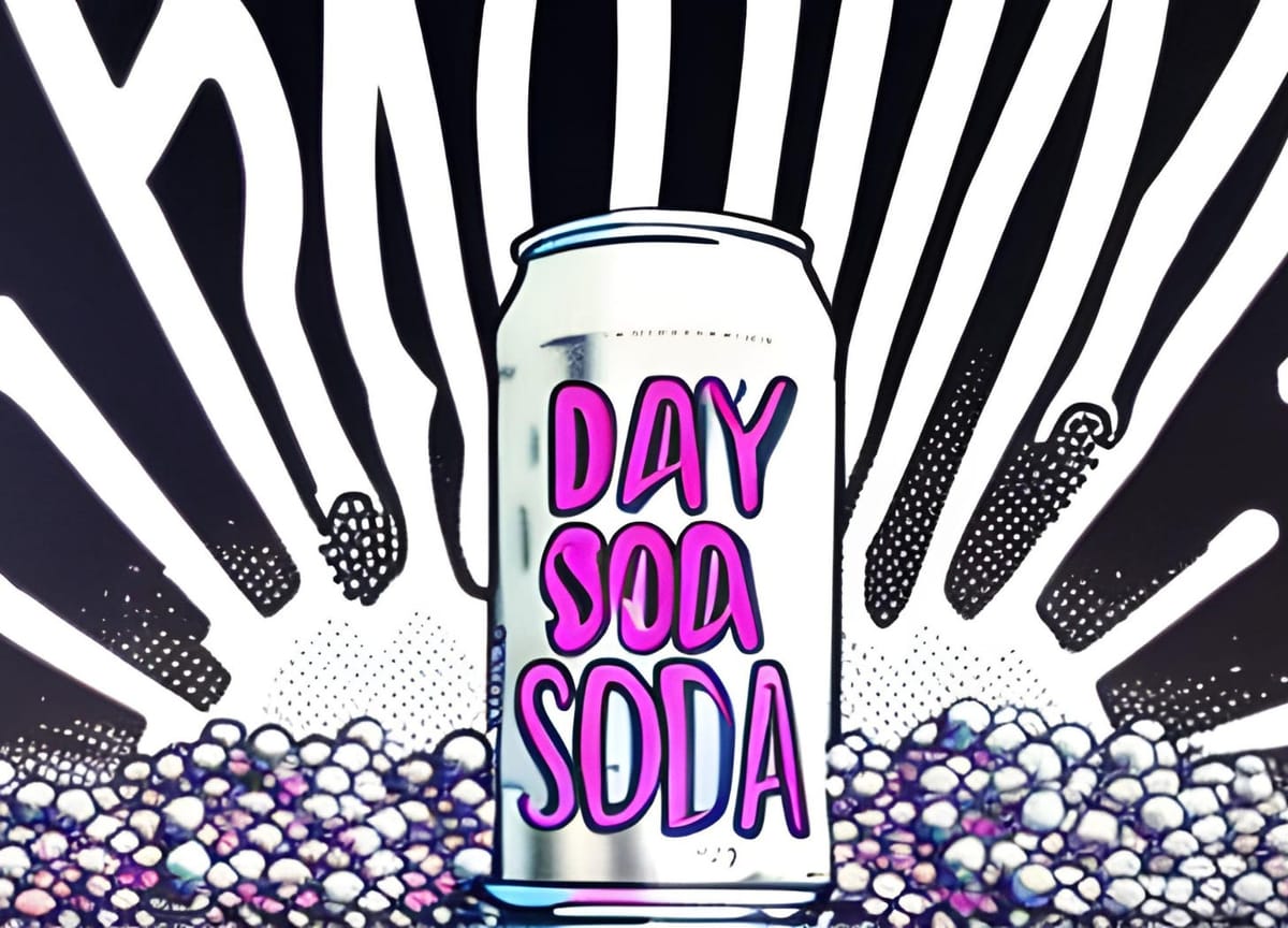 An AI-generated can of Day Soda.